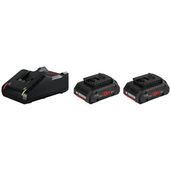 Pack batteries procore 18v 4ah + chargeur rapide gal 18v-40