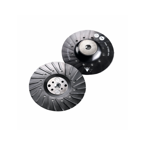 Plateau turbo ventile 125mm m14 pour disque fibre