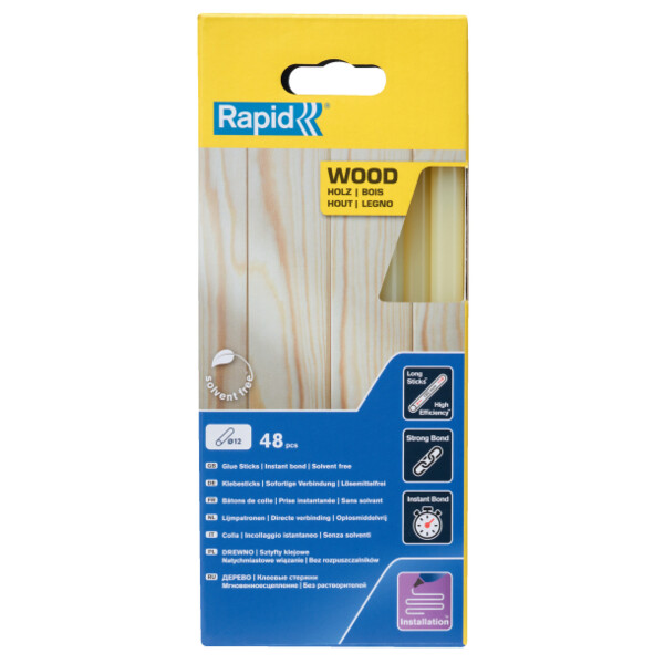 Colle bois en baton ø 12 mm (boite de 48)
