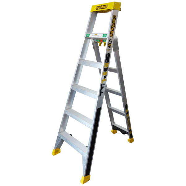 Escabeau multipositions 3 en 1 aluminium