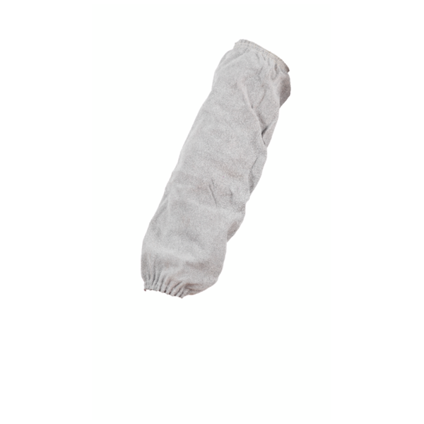 Manchette soudeur en croute de cuir gris clair la paire