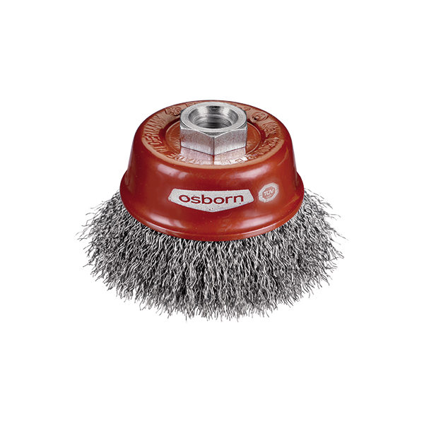 BROSSE COUPE Ø60 MM AL. M14X2,0 FILS ONDULÉ 0,30 MM (Présentation) Brosse coupe ø60 mm al. m14x2,0 fils ondulé 0,30 mm