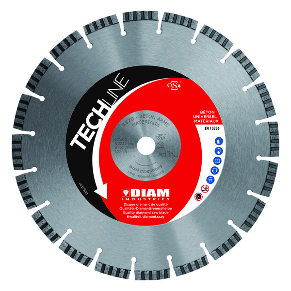Disque a tronconner diamant beton vieux tres intensif