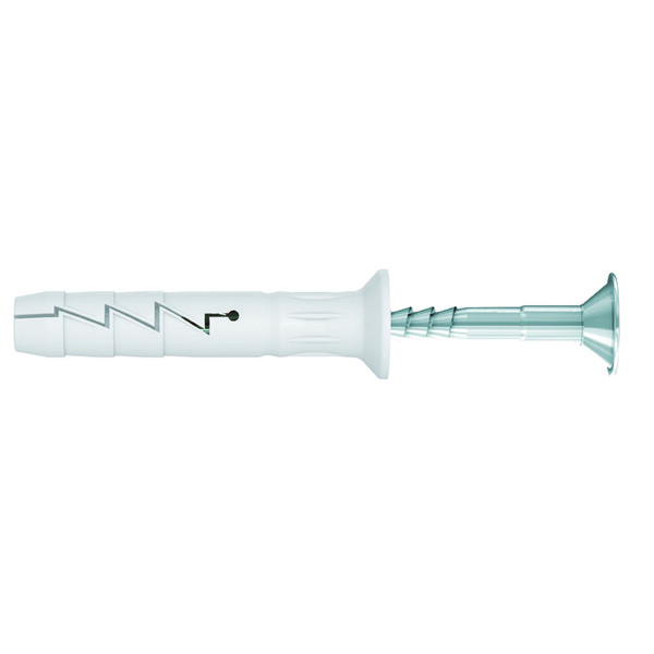 Cheville nylon avec vis tete fraisee pozi 2