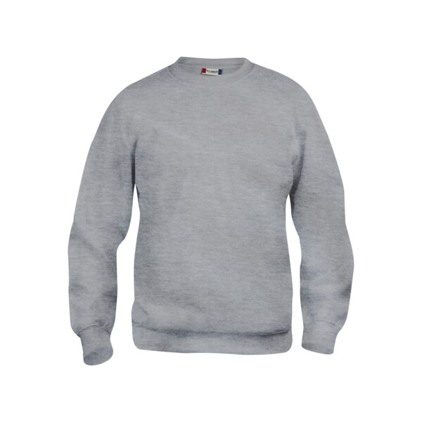 SWEATSHIRT BASIC ROUNDNECK GRIS CHINE (Présentation) Sweatshirt basic roundneck gris chine