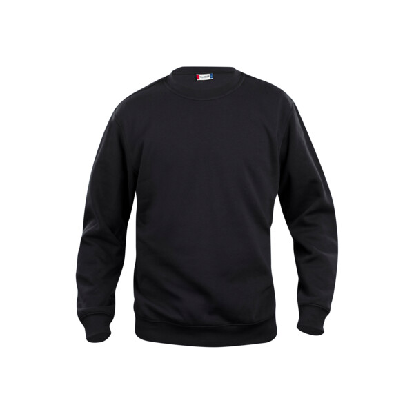 SWEATSHIRT BASIC ROUNDNECK NOIR (Présentation) Sweatshirt basic roundneck noir