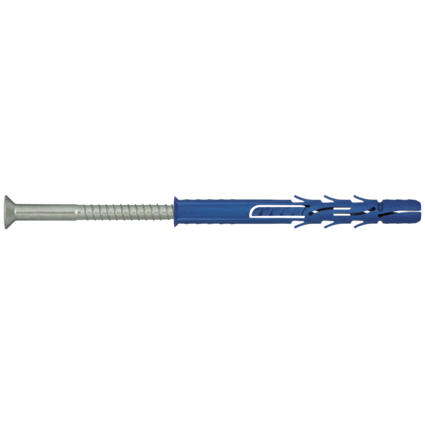 Cheville nylon cadre polyvalente vis tete fraisee ff1