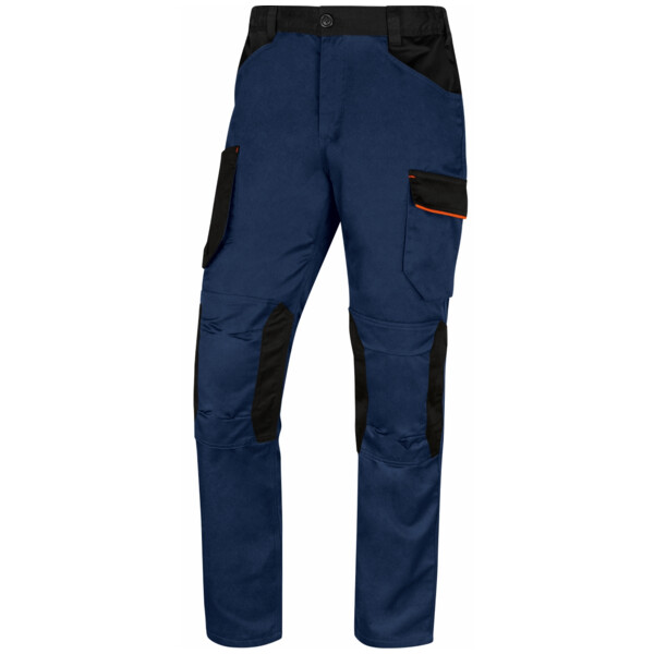 Pantalon de travail mach2 bleu marine/orange