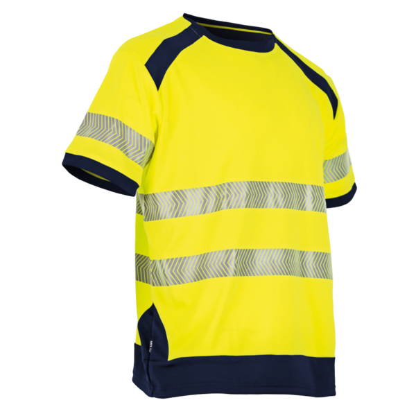 Tee shirt manche courte haute visibilite halogene jaune
