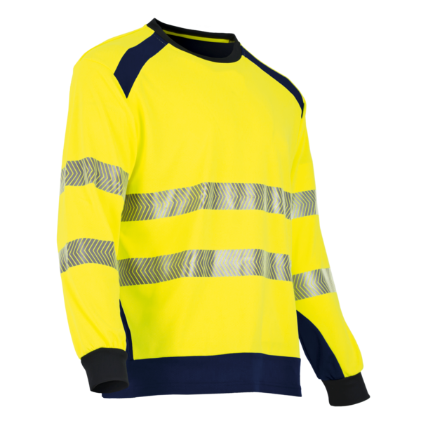 Tee shirt manche longue haute visibilite clarte jaune