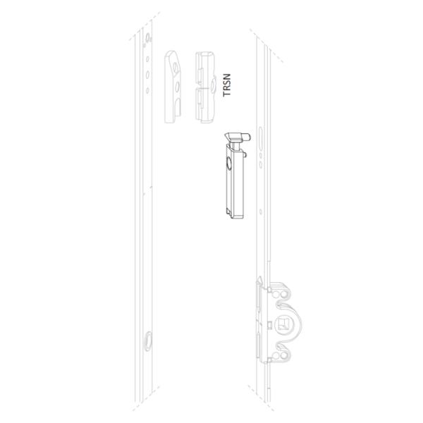 Houssette de porte débrayable