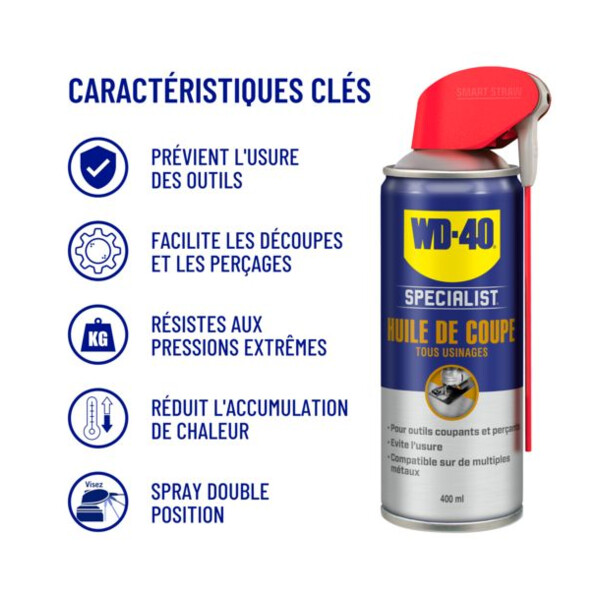 HUILE DE COUPE POLYVALENTE 400ML NET (SYSTEME PRO) (Présentation) Huile de coupe polyvalente 400ml net (systeme pro)