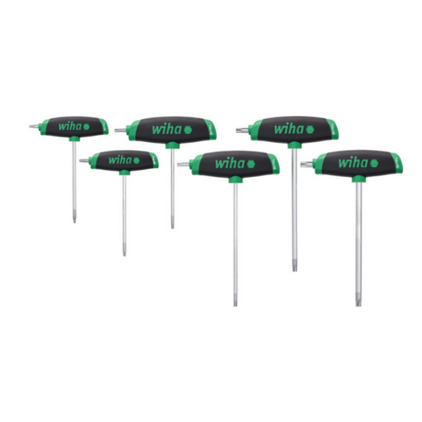 Jeu 6 clés males torx manche t