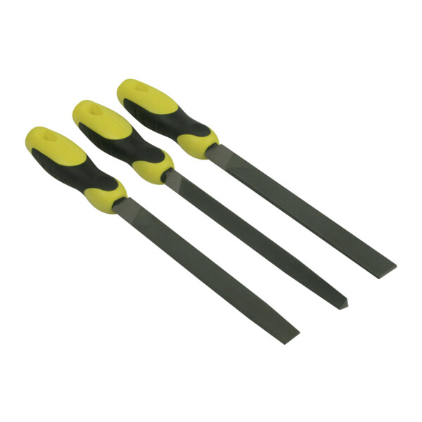 Jeu de 3 limes mi-douces 200mm
