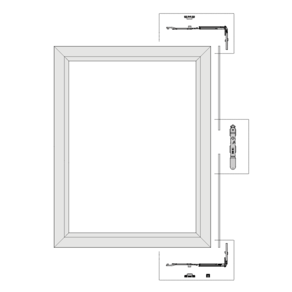 Kit levier bidirectionnel rva pour semi-fixe