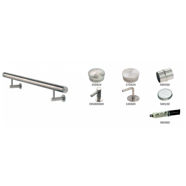 Kit main courante primo inox