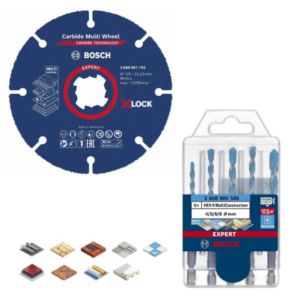 Kit multimat expert disque 125 + set hex-9