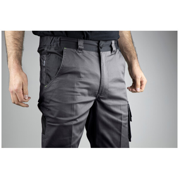 Pantalon de travail vulcain gris sombre/ noir