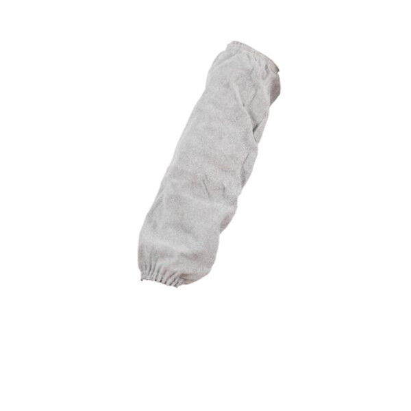 Manchette soudeur en croute de cuir gris clair la paire