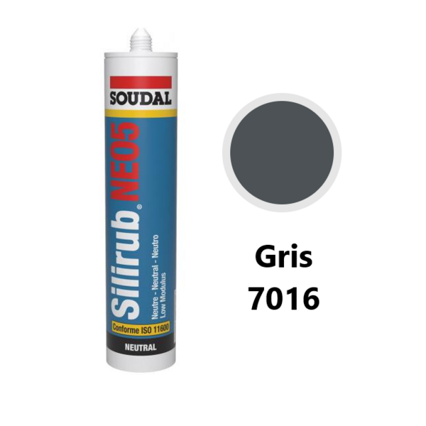 Mastic silicone n oxime neo5 cart.300ml ton gris