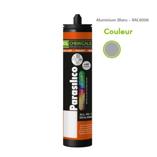 Mastic silicone prestige colour ton métallique cart300ml