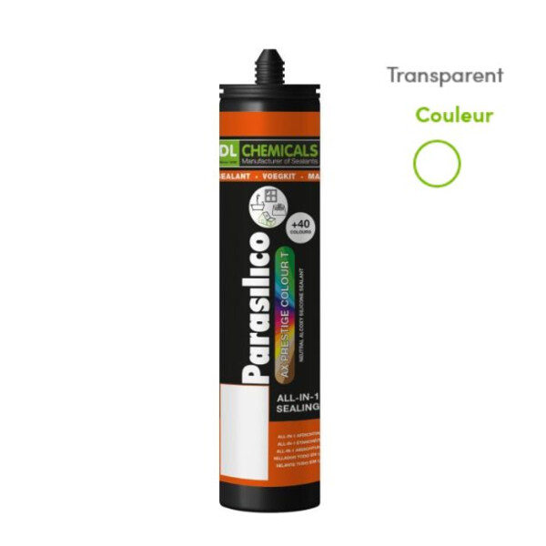 Mastic silicone prestige colour transparent cart300ml