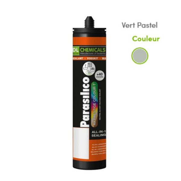 Mastic silicone prestige ton vert cart300ml