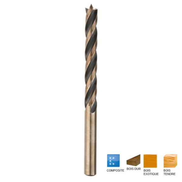 Mèche bois 4 pointes pro