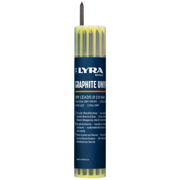 Mine graphite 2b pour  lyra dry (etui de 12)