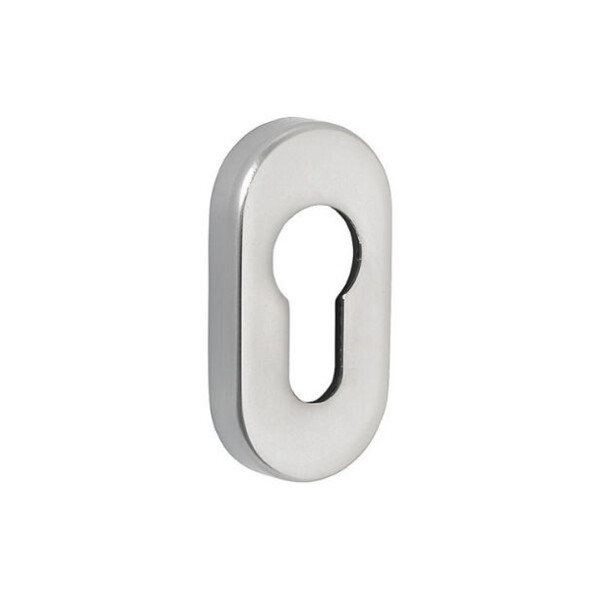 Paire de rosaces ovales inox 304 clée i