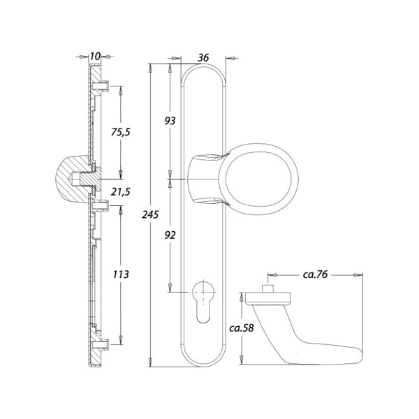 Palière Kronos K2 (Schéma) Palière kronos k2