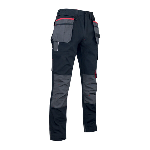Pantalon MINERAI gris/noir Canvas polycoton (Présentation) Pantalon minerai gris/noir canvas polycoton