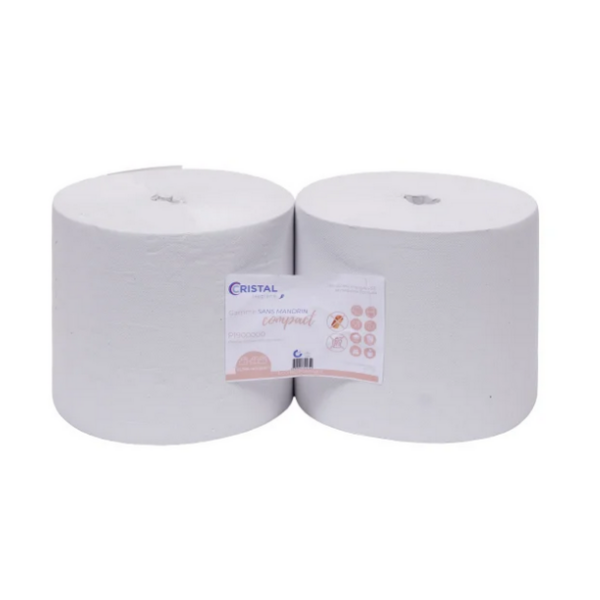 Papier essuyage micro gaufré collé