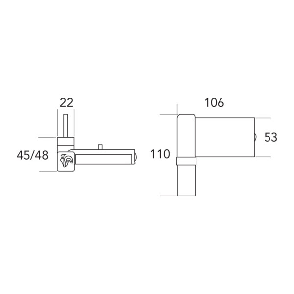 Paumelle pvc kt-v