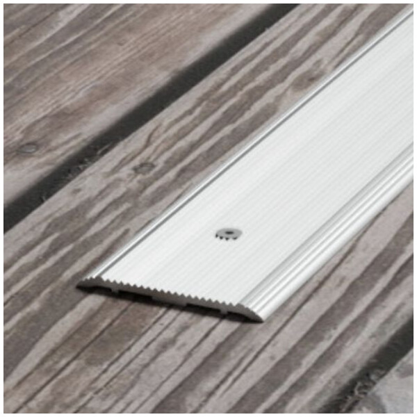 Plat de marche perce alu naturel 55mm/3m