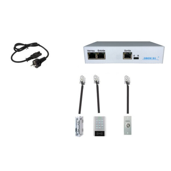 Kit obox s1 + clavier k1 rj45 + 2 cables rj45 | Faille Industrie