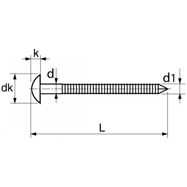 Pointe inox pour bardage