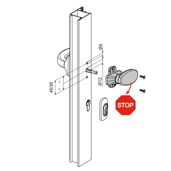 Pomme simple fixe horus