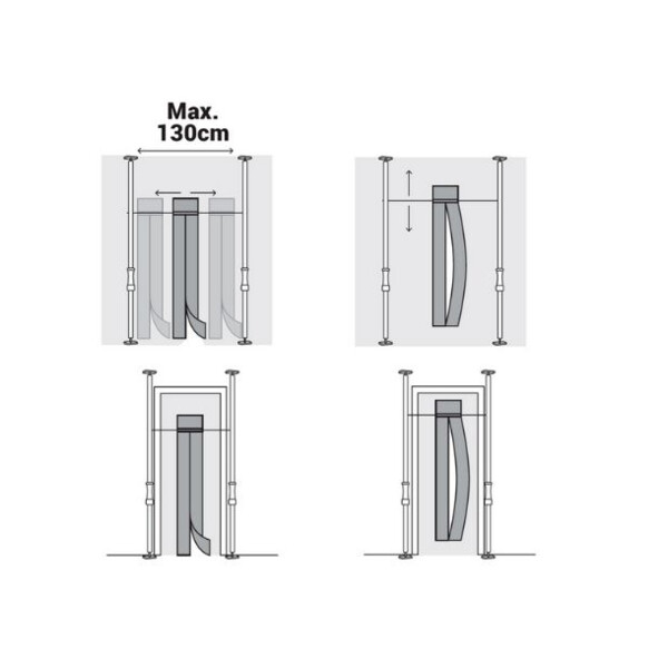 Porte magnetique anti-poussiere (en sac)