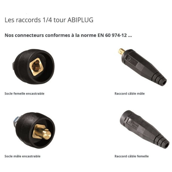 Raccord 1/4 tour abiplug