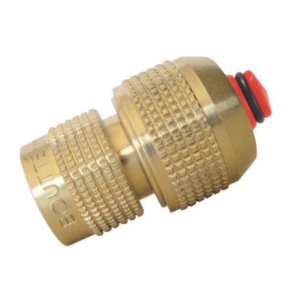 RACCORD 6 BILLES AQUA STOP LAITON (Présentation) Raccord 6 billes aqua stop laiton