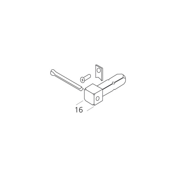 Raccordement carré 16mm