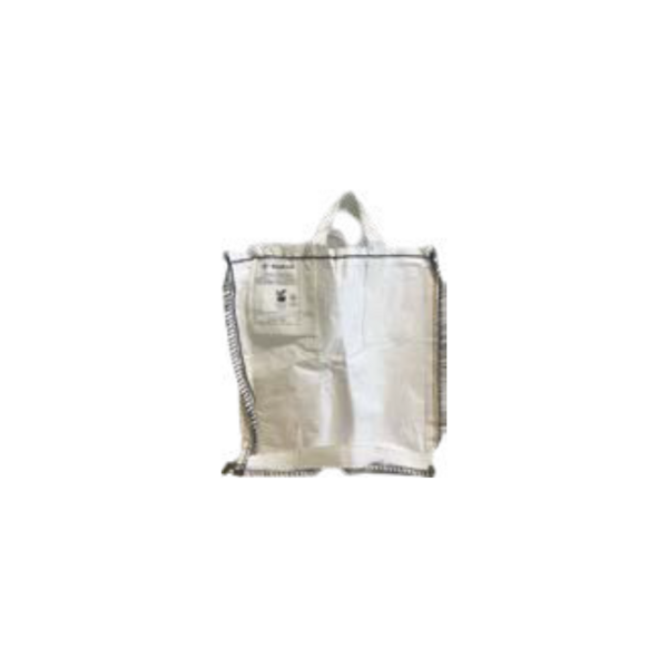 Sac à gravat tissé blanc avec 2 poignées de transport