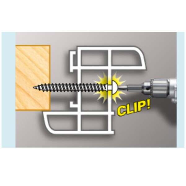 Sachet de 10 framex clip 6x70mm noir