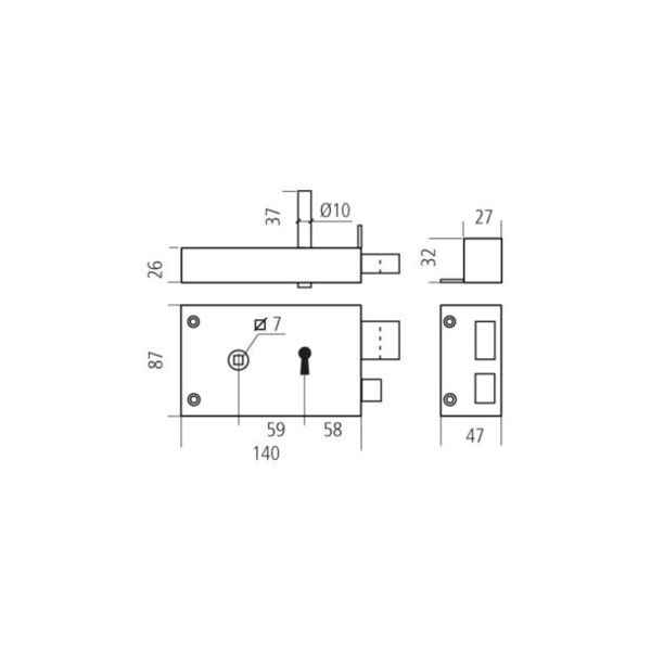 Serrure à gorges à fouillot