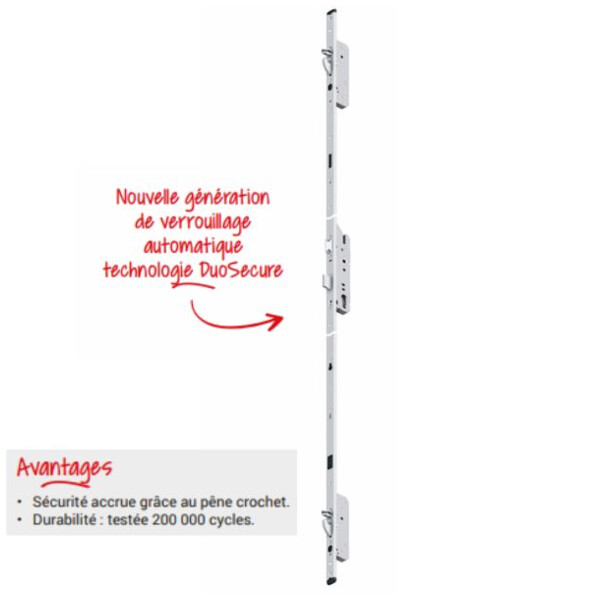Serrure antipanique multipoints 835p  1 vantail
