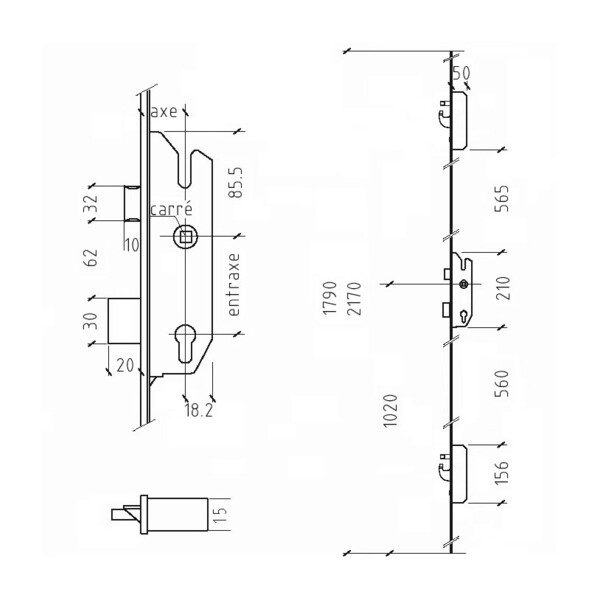 Serrure automatique 835 duosecure clamée