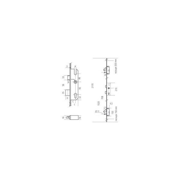 Serrure multipoints as 4600