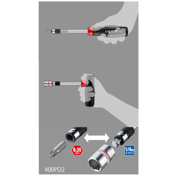 Set porte embouts droit et t + 10 acc - 2 way