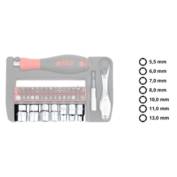 Set probuddy - 40pcs douilles & embouts 1/4